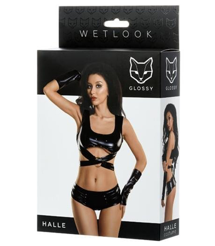 SEXY BDSM KOMPLET - GLOSSY &QUOT;HALLE&QUOT;